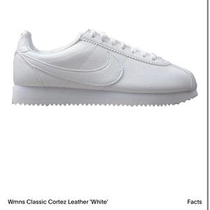 Nike Cortez White Leather Women’s Size 9